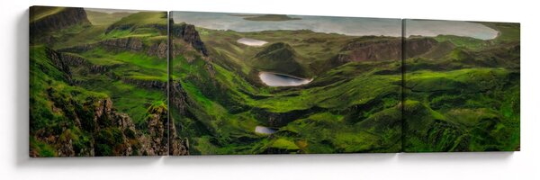 Obraz - Quiraing, Skotsko (170x50 cm)