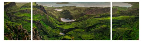 Obraz - Quiraing, Skotsko (170x50 cm)
