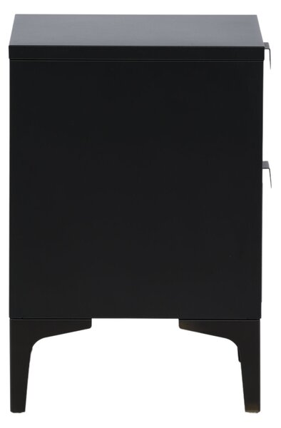 Noční stolek Piring, černý, 45x52
