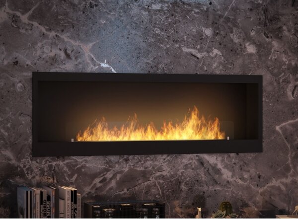 InFire - Vestavěný BIO krb 150x50 cm 4,2kW černá