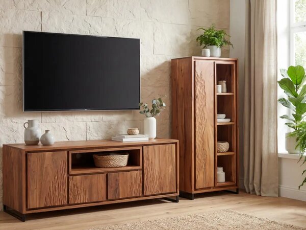 Sob nábytek - Tv stolek z masivu akácie Ancona - F0A2815W