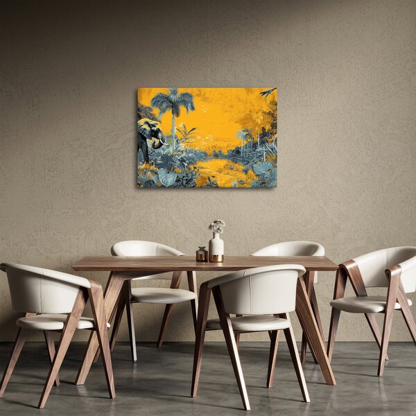 Obraz - Slon v přírodě (70x50 cm)
