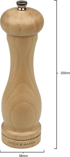 Cole&Mason - Mlýnek na sůl CAPSTAN BEECH buk 20 cm