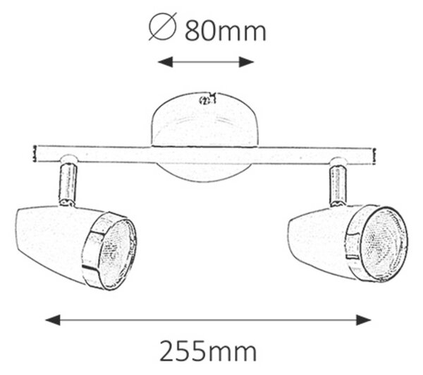 Rabalux bodové svítidlo Karen LED 2x 4W 6667