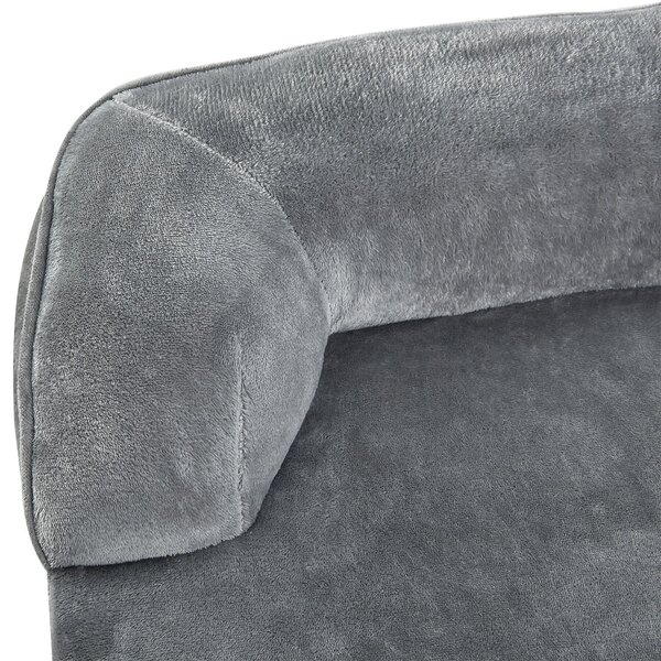 FurniGO Pelíšek pro psa Sheena L 98 x 70 cm - šedá