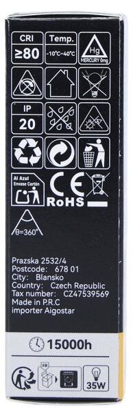 LED Žárovka FILAMENT T25 E14/4W/230V 3000K - Brilagi