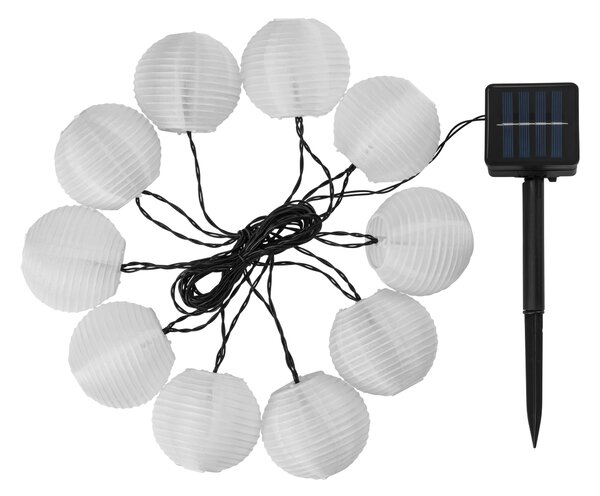 Livarno® Solární světelný LED řetěz, 10 LED (bílá) (100406285001)