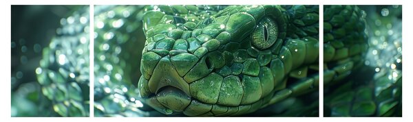 Obraz - Portrét hada (170x50 cm)