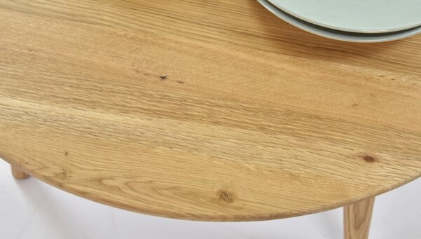 Kulatý konferenční stolek - masiv dub, Trondheinm