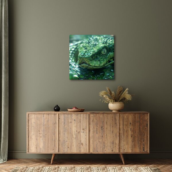 Obraz - Portrét hada (30x30 cm)