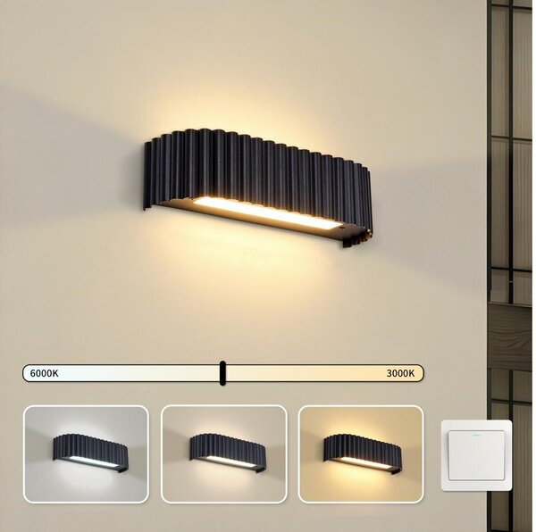 Brilagi - LED Nást. svít. FALCON MODERN LED/10W/230V 30 cm 3000/4500/6000K černá