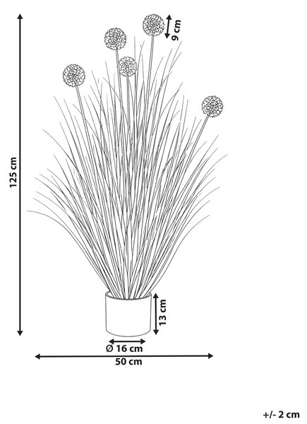 Umělá rostlina SNOWBALL BUSH 125 cm Zelená
