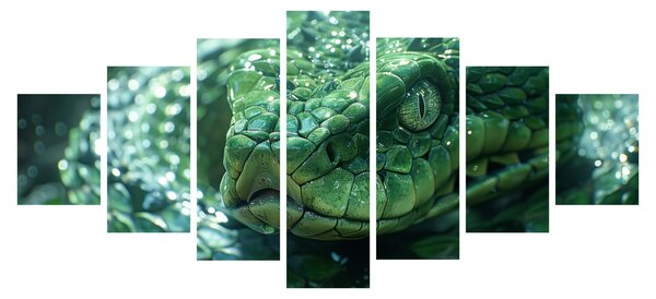 Obraz - Portrét hada (210x100 cm)