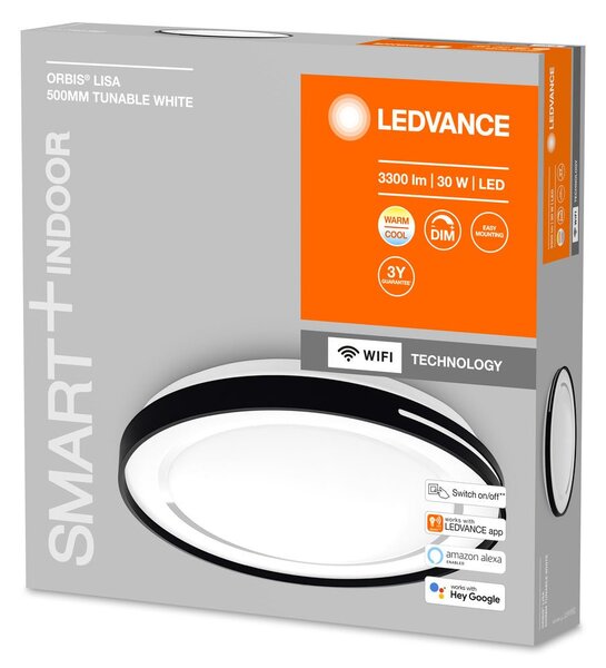 Chytré stmívatelné WiFi LED stropní světlo ORBIS LISA, TW