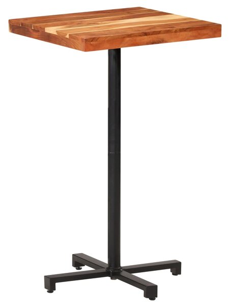 Barový stůl čtvercový 60 x 60 x 110 cm masivní akáciové dřevo