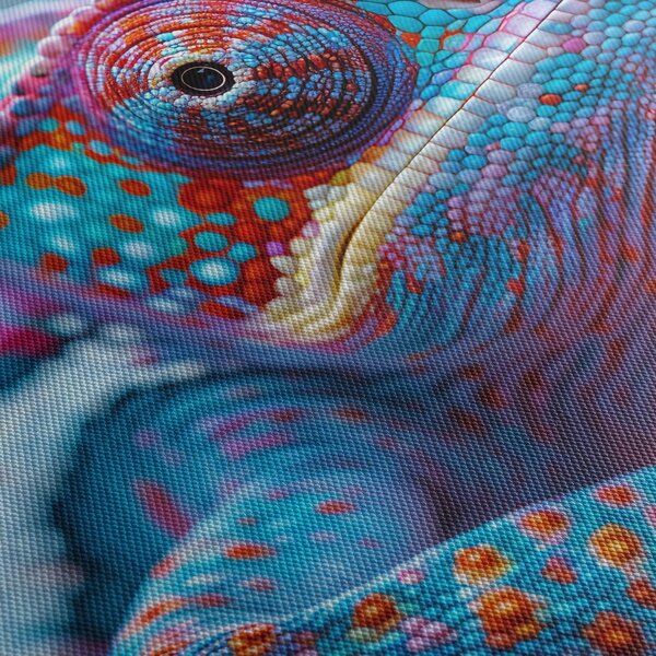 Obraz - Zbarvený chameleon (170x50 cm)