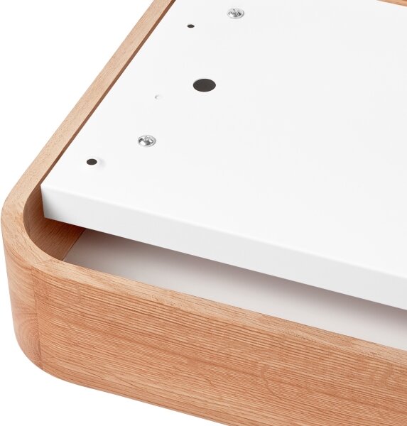 Stropní svítidlo OAK SQUARE 2xE27/15W/230V 35x35 cm dub