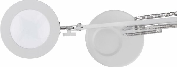 Extol - LED Stmívatelná stolní lampa s lupou LED/8W/5V 2900/4500/7500K bílá