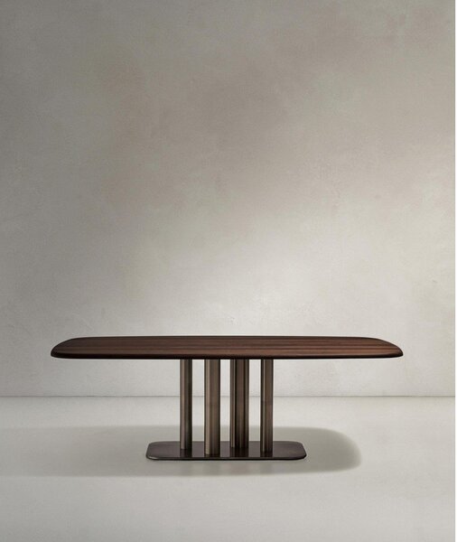 Jídelní stůl v dekoru ořechu 110x220 cm Melvar – Kave Home