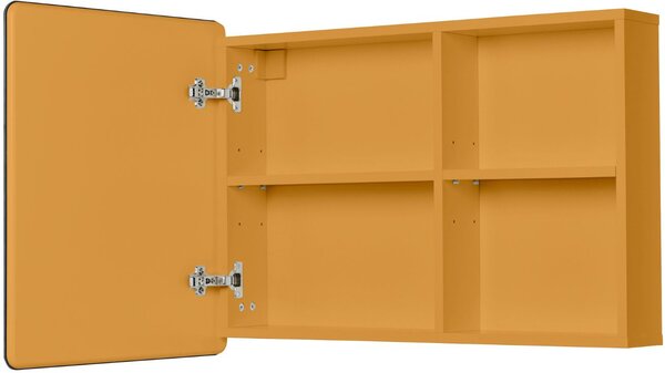 Hořčicově žlutá lakovaná koupelnová zrcadlová skříňka Tom Tailor Color Bath 58 x 80 cm