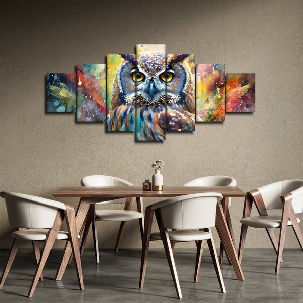 Obraz - Malba sovy (210x100 cm)