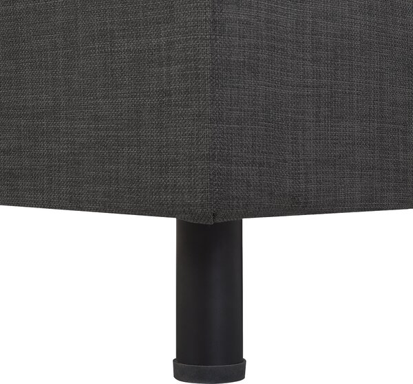 Polohovací postel Tkanina DUKE 160 x 200 cm Tmavě šedá