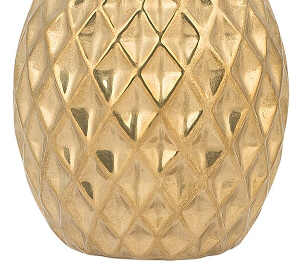 Dekorativní figurka Ananas TYANA Keramika Zlatá