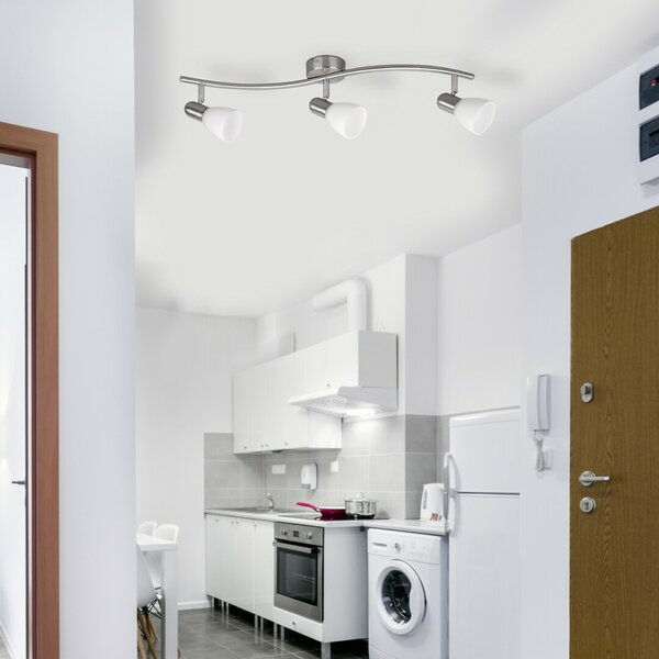 Rabalux bodové svítidlo Soma E14 3x MAX 40W saténová chromová 6303