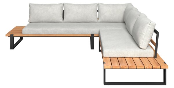 TERASOVÁ SEDACÍ SOUPRAVA 3dílné, dřevo, kov, textil Ambia Garden - Online Only zahradní nábytek, Online Only