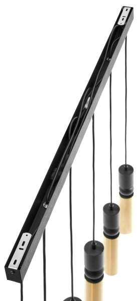 Jupiter 2008 - Lustr na lanku ALAS 6xGU10/10W/230V zlatá/černá