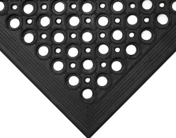 Gumová podlahová rohož COBA High-Duty černá 0,9 x 1,5m - olemování 2 dlouhé a 1 krátká strana