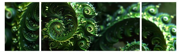 Obraz - Spirály (170x50 cm)