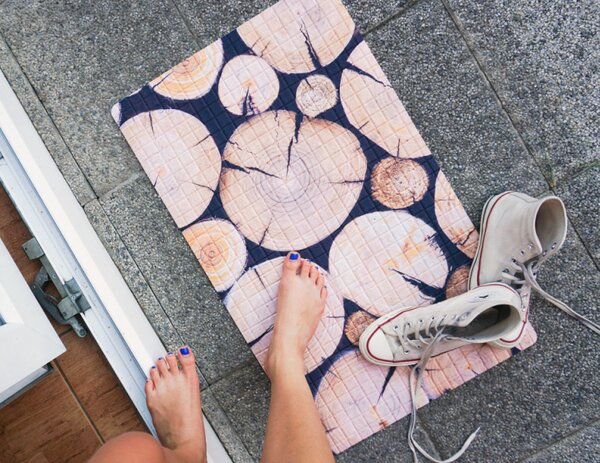 Multifunkční kobereček - Wood-2, 45x75 cm