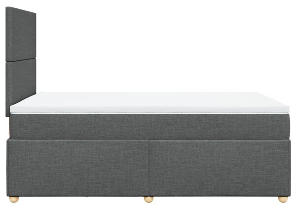 Box spring postel s matrací tmavě šedá 120x190 cm textil 3293513