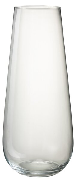 Veliká skleněná váza LYNA z transparentního skla – 25*25*60 cm - J-Line by Jolipa