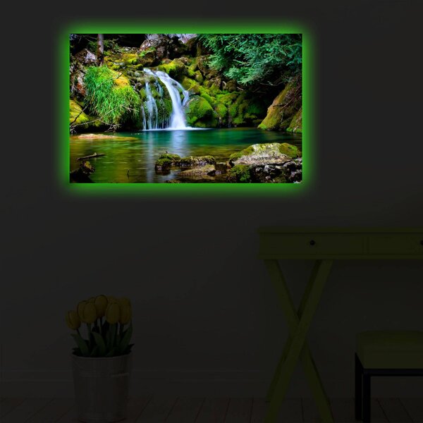 Wallity Obraz s LED osvětlením PŘÍRODA 34 45 x 70 cm