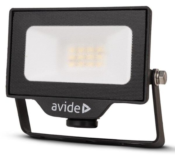 Prémiový ultratenký LED reflektor černý 10W 1000lm, denní, s přípravou na čidlo, 3 roky