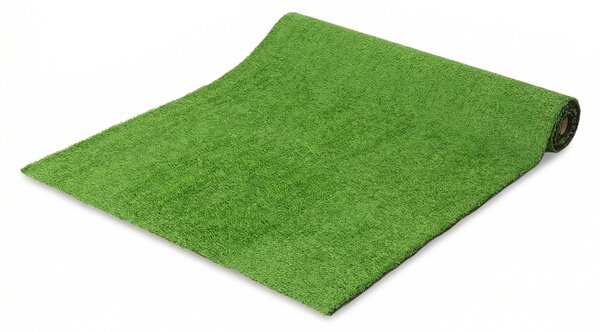 Umělý trávník Outsunny 1 × 4 m, výška vlasu 10 mm, samoodvodňovací — zahrada, terasa, balkón — zelený | Aosom