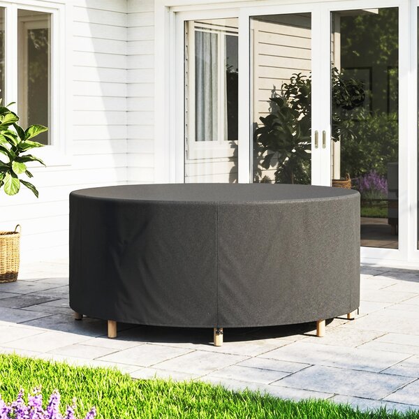 Outsunny ochranný obal na kulatý zahradní nábytek – 420D voděodolný Oxford, ochrana UV30+, pro kulaté stoly a stohovatelné židle Ø214 × 70 cm | Aosom