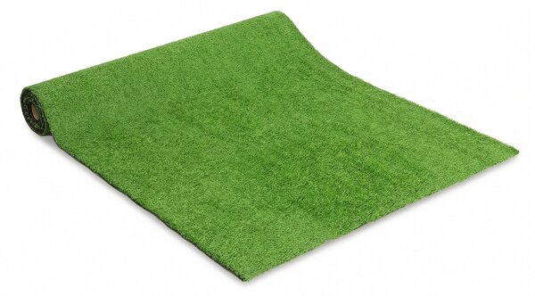 Umělý trávník Outsunny 1 × 4 m, výška vlasu 10 mm, samoodvodňovací — zahrada, terasa, balkón — zelený | Aosom