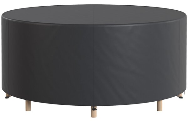 Outsunny ochranný obal na kulatý zahradní nábytek – 420D voděodolný Oxford, ochrana UV30+, pro kulaté stoly a stohovatelné židle Ø214 × 70 cm | Aosom