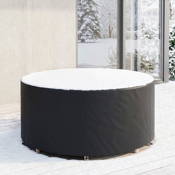 Outsunny ochranný obal na kulatý zahradní nábytek – 420D voděodolný Oxford, ochrana UV30+, pro kulaté stoly a stohovatelné židle Ø214 × 70 cm | Aosom