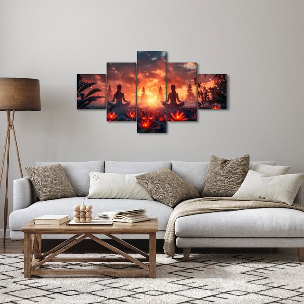 Obraz - Jóga v přírodě (125x70 cm)