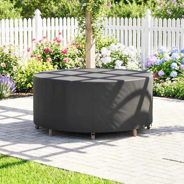 Outsunny ochranný obal na kulatý zahradní nábytek – 420D voděodolný Oxford, ochrana UV30+, pro kulaté stoly a stohovatelné židle Ø214 × 70 cm | Aosom