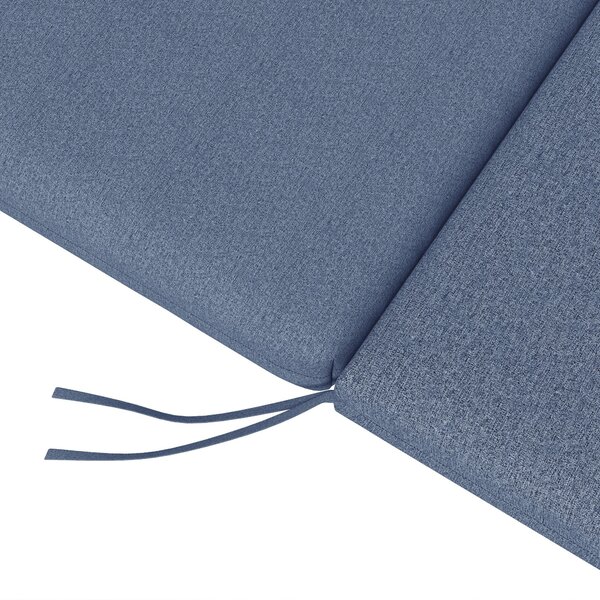 Outsunny Set 2 dvou matrací pro lehátka se stahovacími popruhy do zahrady, rozměry 190,5L x 58,4W x 7H cm, modrá | Aosom