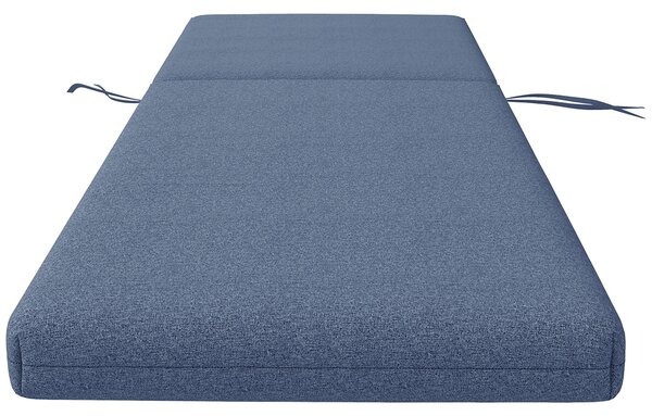 Outsunny Set 2 dvou matrací pro lehátka se stahovacími popruhy do zahrady, rozměry 190,5L x 58,4W x 7H cm, modrá | Aosom