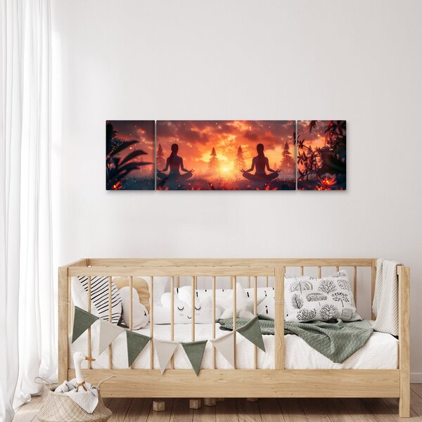 Obraz - Jóga v přírodě (170x50 cm)