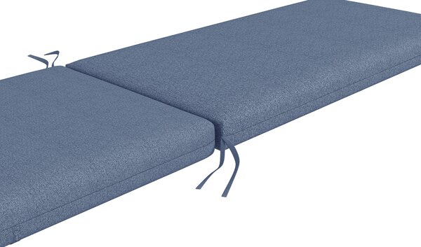 Outsunny Set 2 dvou matrací pro lehátka se stahovacími popruhy do zahrady, rozměry 190,5L x 58,4W x 7H cm, modrá | Aosom