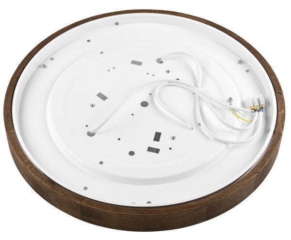 Brilagi - LED Stropní svítidlo CARVALHO SLIM 3xE27/60W/230V dub ořech pr. 47 cm