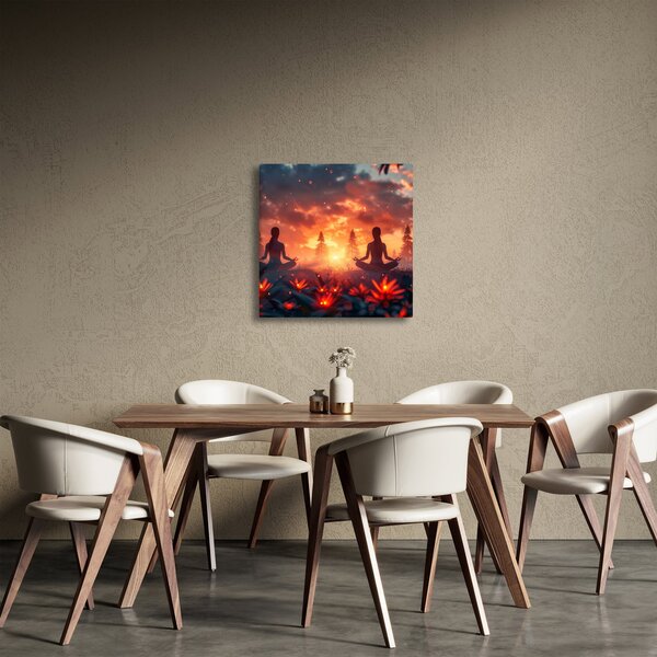 Obraz - Jóga v přírodě (30x30 cm)